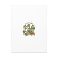 Can't Leaf You Alone Canvas | Plant Parent Humor, Sage Botanical Art