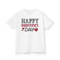 Kids Happy Valentine Day T-Shirt – Youth Valentine’s Day Graphic Tee – Soft Cotton Holiday Shirt for Boys & Girls