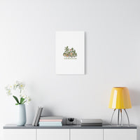 I'm Just Here for the Plants Canvas | Plant Parent Pun, Sage Botanical Wall Art