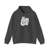 Gildan 18500 | Unisex "Stay Cool" Retro Graphic Hoodie – Bold Puff Lettering Pullover – Premium Soft Fleece Streetwear