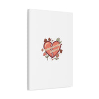 Independently Unloved Heart Print Canvas | Anti Valentine, Single Humor