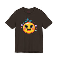 Bella+Canvas 3001 | Radiant Joy Emoji T-Shirt | Kawaii Aesthetic Smiley Graphic Tee | Unisex Jersey Short Sleeve Tee