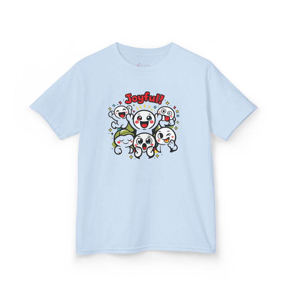 Gildan 5000B | "Joyful Crew" Kids' Premium Cotton Tee – Vibrant Cartoon Graphic T-Shirt