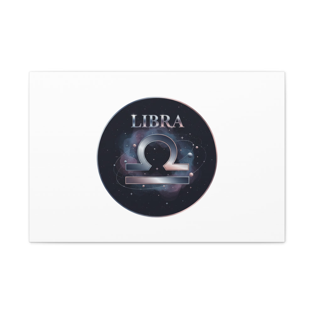 Libra Zodiac Canvas, Astrology Wall Art | Constellation Galaxy Print