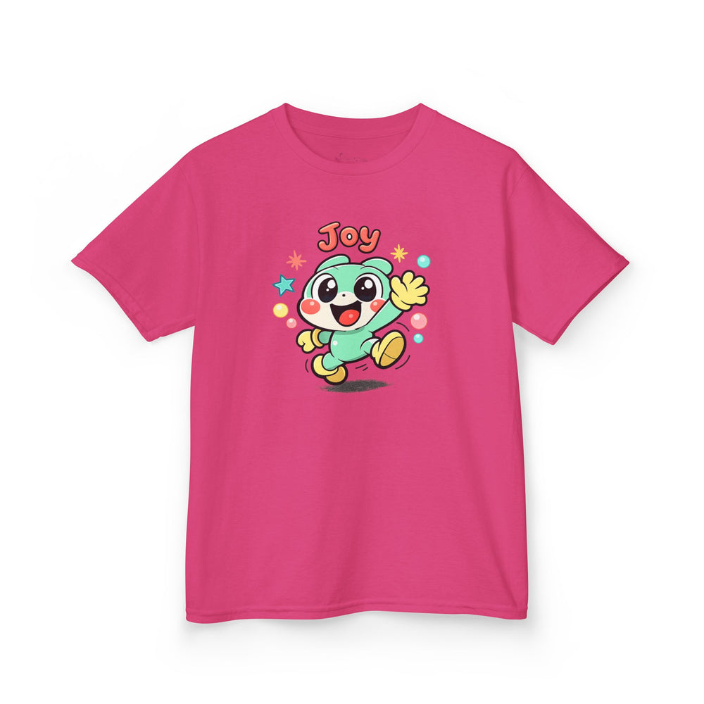 Gildan 5000B | The "Joy" Character Tee: Kids' Joyful Cartoon Character T-Shirt – Bright & Playful Design | Toddler & Youth "Joy" Graphic Tee – Cute Kawaii Style Mascot | Colorful "Joy" Stars & Bubbles...