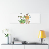 I Wet My Plants Canvas | Plant Parent Humor, Botanical Pun Wall Art