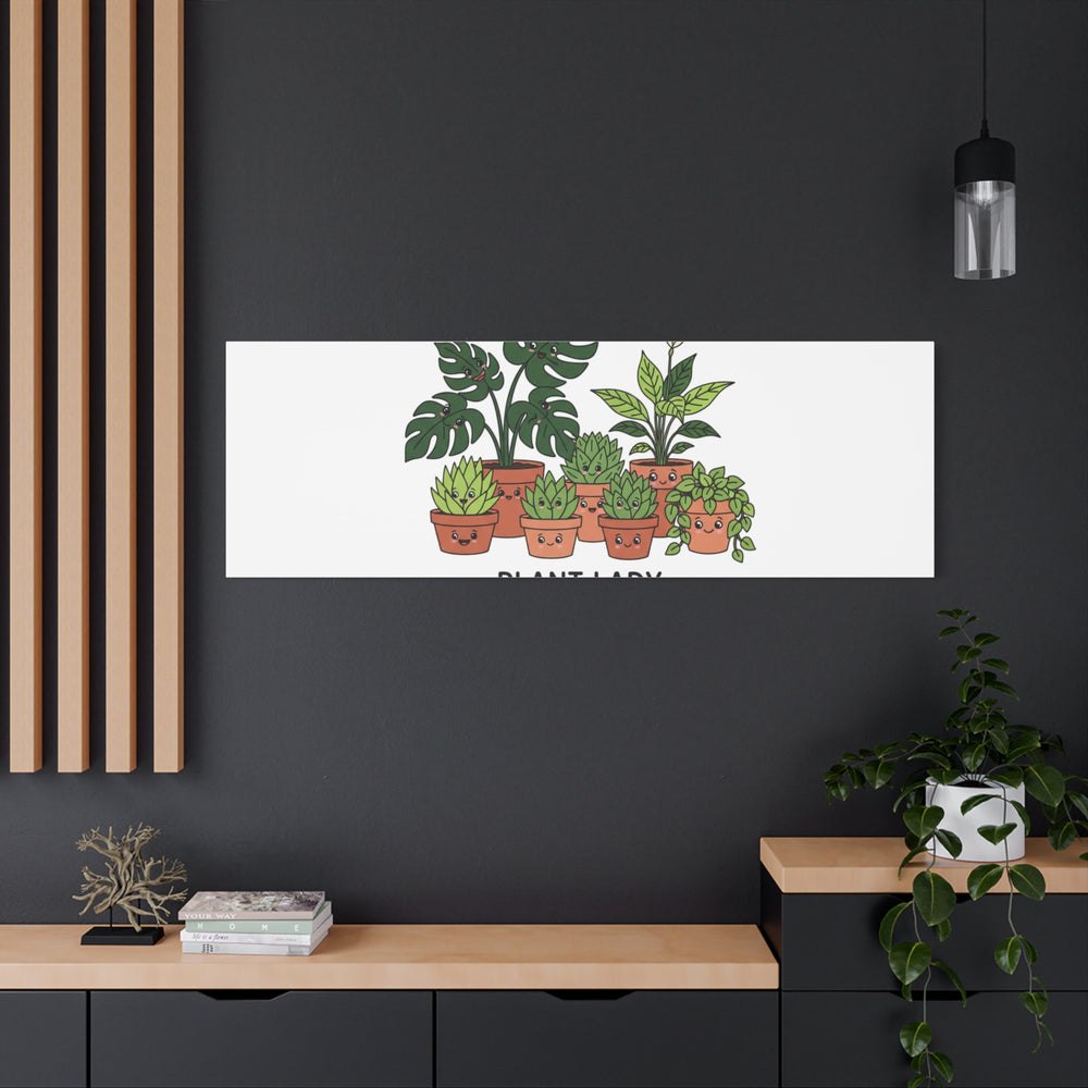 Plant Lady Canvas | Matte Stretched Botanical Pun Wall Art