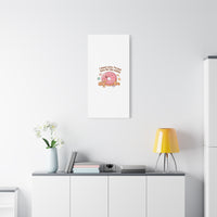 Donut Snacks Pun Canvas | Food & Snack Humor, Cozy Kawaii Art