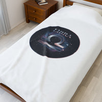 Libra Constellation Blanket | Astrological Galaxy Zodiac, Metallic Foil Accent