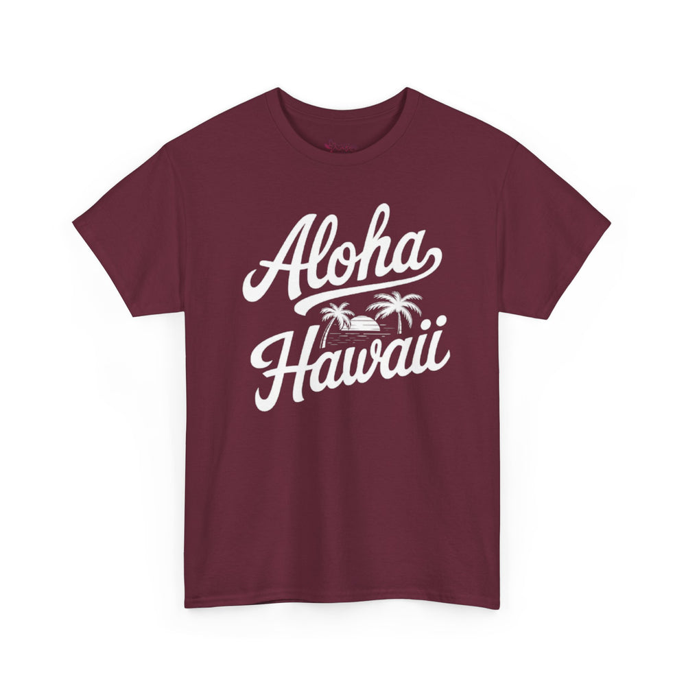 Gildan 5000 | Vintage Aloha Hawaii T-Shirt - Retro Island Paradise Tee - Unisex Hawaiian Vacation Shirt