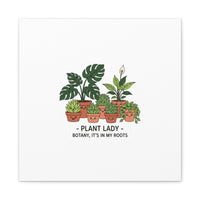 Plant Lady Canvas | Matte Stretched Botanical Pun Wall Art