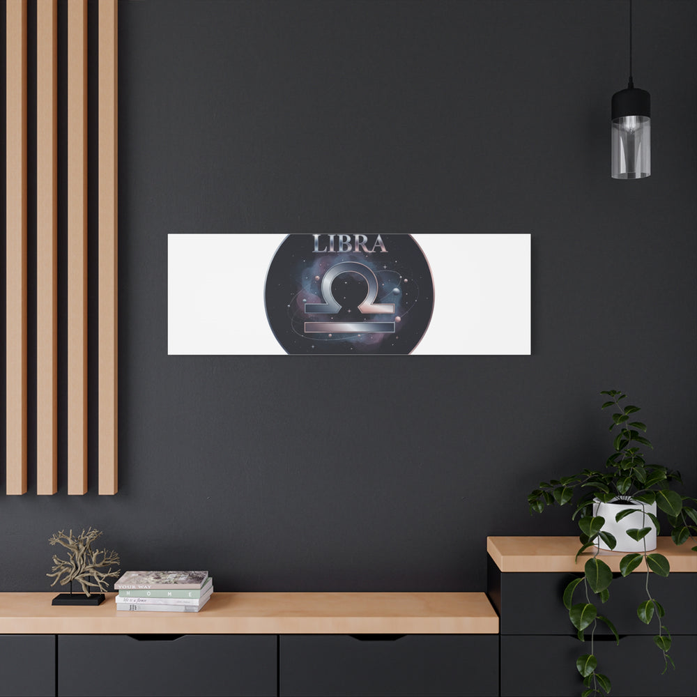 Libra Zodiac Canvas, Astrology Wall Art | Constellation Galaxy Print