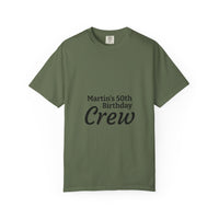 Birthday Crew T-Shirt – Personalized “Martin’s 50th Birthday Crew” Party Tee