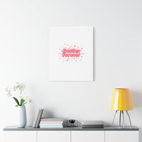 Besties Forever Canvas | Galentine’s Friendship Wall Art, Pink Confetti