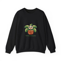 Planting Joy Every Day Sweatshirt | Plant Parent Humor, Sage Cream Botanical