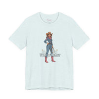 Bella+Canvas3001 | Wild at Heart Cowgirl Tee | Western Valentine, boot heart design