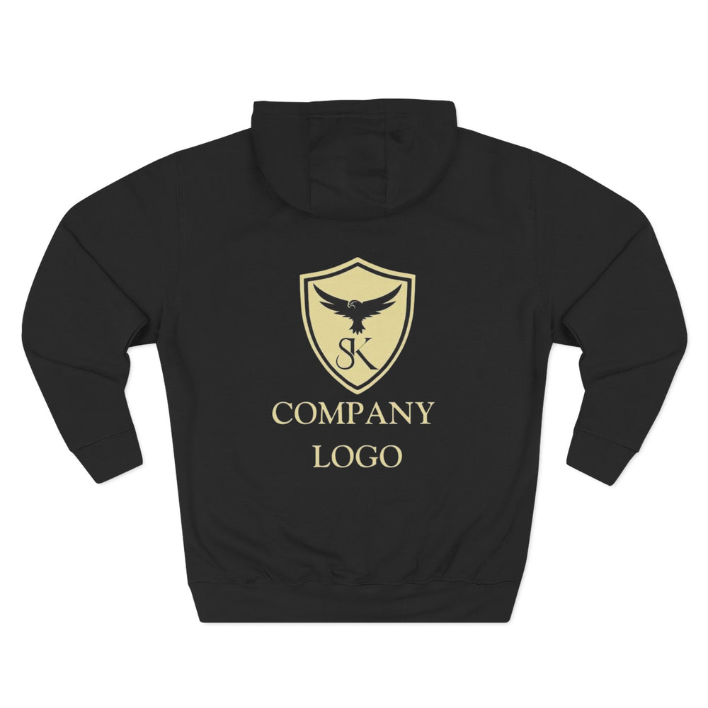 Three-Panel Fleece Hoodie