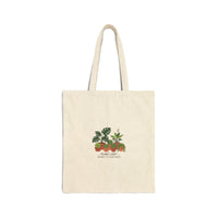 Plant Lady Tote, canvas plant parent humor tote, succulent pun, sage cream
