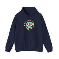 Gildan 18500 | Joyful Blob Cartoon Hoodie | Joyful Blob Kawaii Unisex Hoodie | Minimalist Retro Cartoon Streetwear