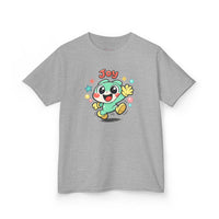 Gildan 5000B | The "Joy" Character Tee: Kids' Joyful Cartoon Character T-Shirt – Bright & Playful Design | Toddler & Youth "Joy" Graphic Tee – Cute Kawaii Style Mascot | Colorful "Joy" Stars & Bubbles...