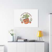 Plant-astic Pun Canvas | Stretched Matte Botanical Wall Art