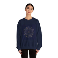 Zodiac Constellation Wheel Sweatshirt | Astrology, Cosmic Gold Accents