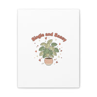 Single and Sassy Canvas, Matte Stretched | Anti‑Valentine, Funny Valentines Poster