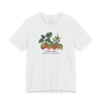 Bella+Canvas3001 | Plant Lady Tee | succulent pun, sage botanical doodle