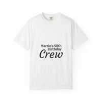 Birthday Crew T-Shirt – Personalized “Martin’s 50th Birthday Crew” Party Tee