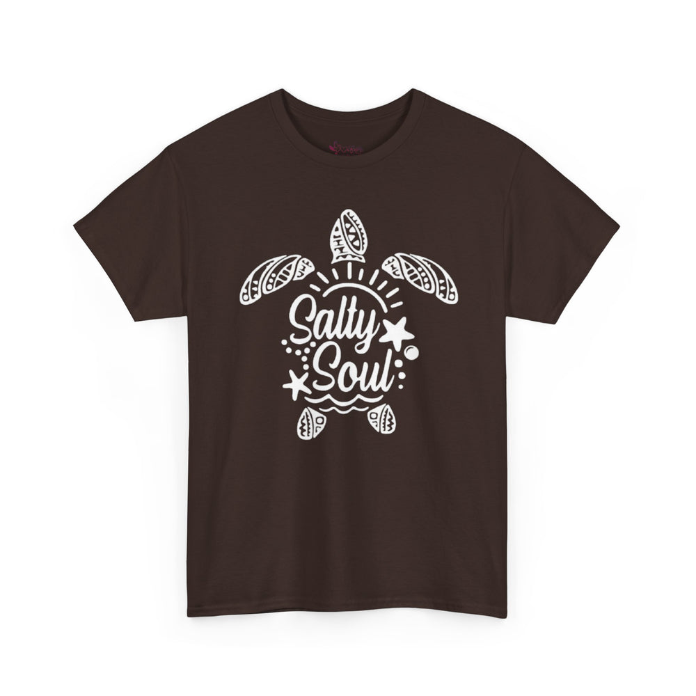 Gildan 5000 | Tribal Sea Turtle Unisex Softstyle Graphic Tee