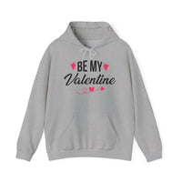 Unisex "Be My Valentine" Hoodie – Cozy Heart & Arrow Graphic Pullover – Premium Fleece Valentine's Day Sweatshirt