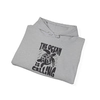 Gildan 18500 | Unisex "Aloha Summer" Surfboard Graphic Hoodie – Tropical Floral & Hibiscus Design – Premium Soft Coastal Fleece