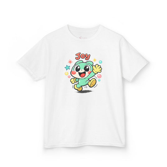 Gildan 5000B | The "Joy" Character Tee: Kids' Joyful Cartoon Character T-Shirt – Bright & Playful Design | Toddler & Youth "Joy" Graphic Tee – Cute Kawaii Style Mascot | Colorful "Joy" Stars & Bubbles...