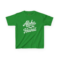 Gildan 5000B | Kids’ Tropical Vibes "Aloha Hawaii" Graphic Tee – Soft Cotton Summer T-Shirt