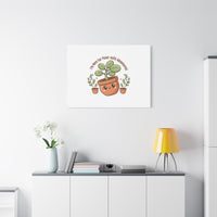 Plant-astic Pun Canvas | Stretched Matte Botanical Wall Art