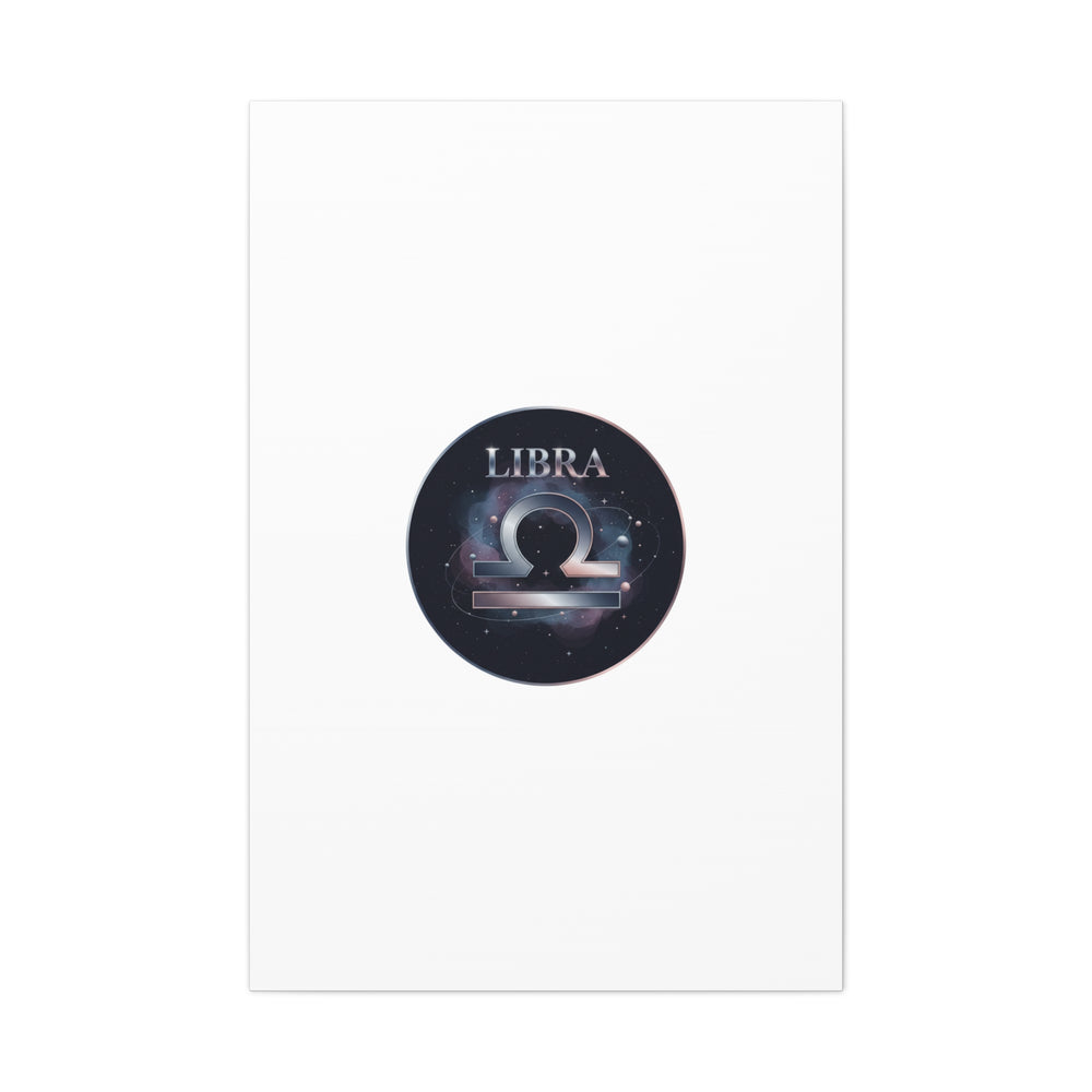 Libra Zodiac Canvas, Astrology Wall Art | Constellation Galaxy Print