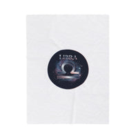 Libra Constellation Blanket | Astrological Galaxy Zodiac, Metallic Foil Accent