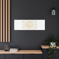 Gold Leo Zodiac Canvas, Astrological Constellation Art | Metallic Lion Wall Art