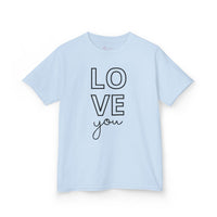 "Love You" Youth T-Shirt | Cute Valentine's Day Graphic Tee for Kids