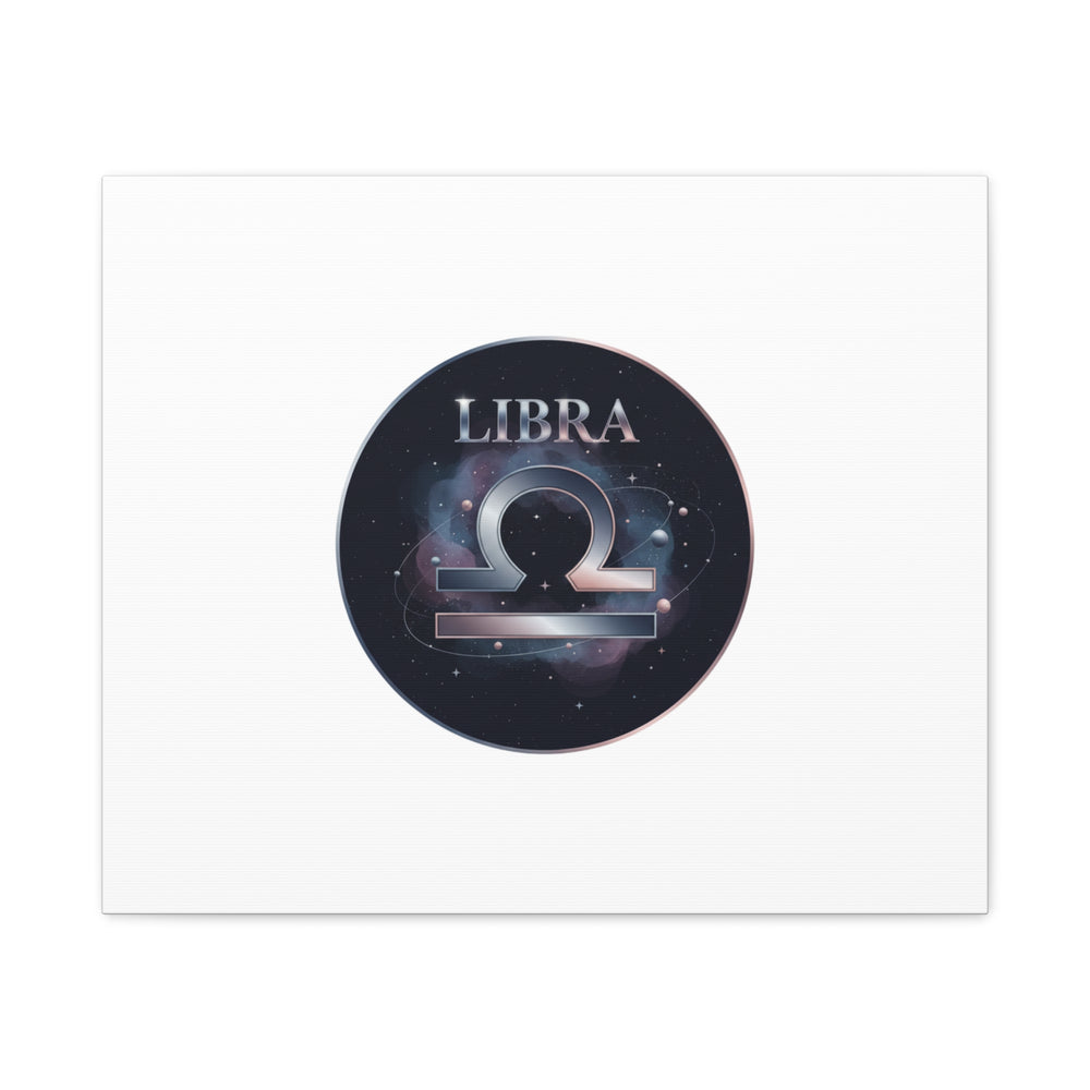 Libra Zodiac Canvas, Astrology Wall Art | Constellation Galaxy Print