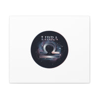 Libra Zodiac Canvas, Astrology Wall Art | Constellation Galaxy Print