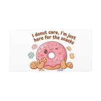 Donut Snacks Pun Canvas | Food & Snack Humor, Cozy Kawaii Art