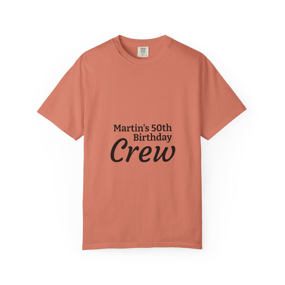 Birthday Crew T-Shirt – Personalized “Martin’s 50th Birthday Crew” Party Tee