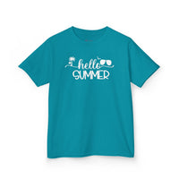 Gildan 5000B | Hello Summer Kids' Aloha T-Shirt | Toddler & Youth Summer Graphic Tee