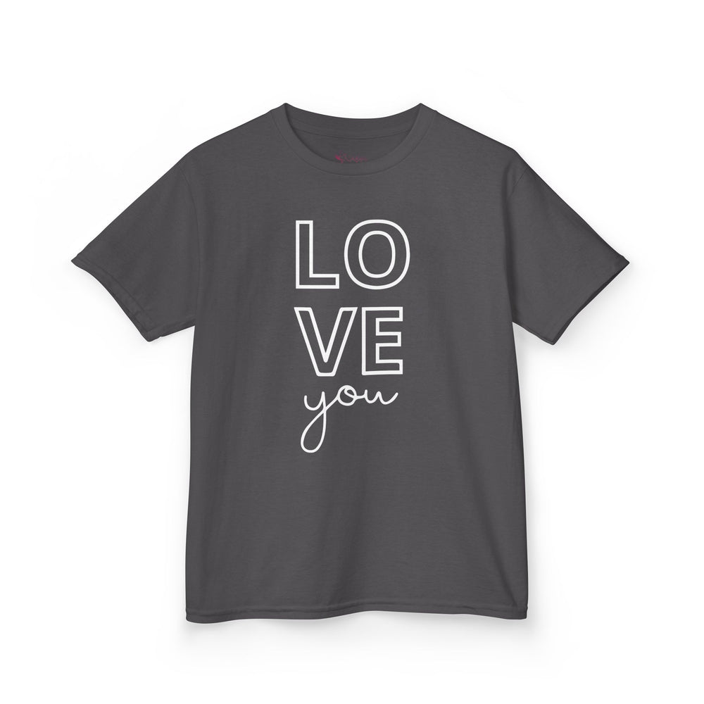 "Love You" Youth T-Shirt | Cute Valentine's Day Graphic Tee for Kids