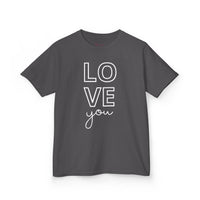 "Love You" Youth T-Shirt | Cute Valentine's Day Graphic Tee for Kids