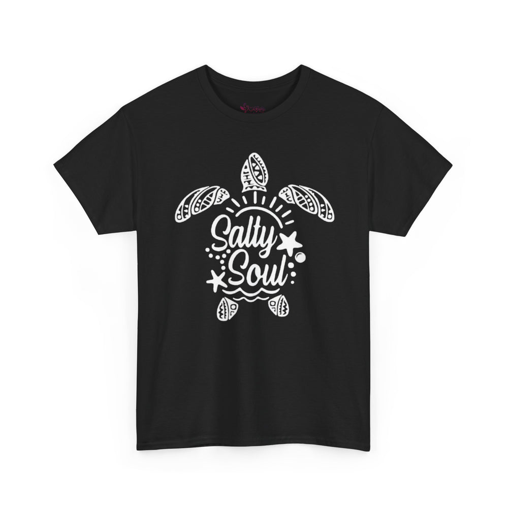 Gildan 5000 | Tribal Sea Turtle Unisex Softstyle Graphic Tee