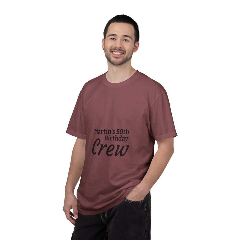Birthday Crew T-Shirt – Personalized “Martin’s 50th Birthday Crew” Party Tee