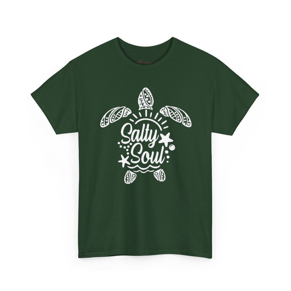 Gildan 5000 | Tribal Sea Turtle Unisex Softstyle Graphic Tee