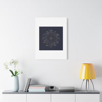 Gold Zodiac Wheel Canvas | Astrology Constellation Art, Cosmic Wall Print